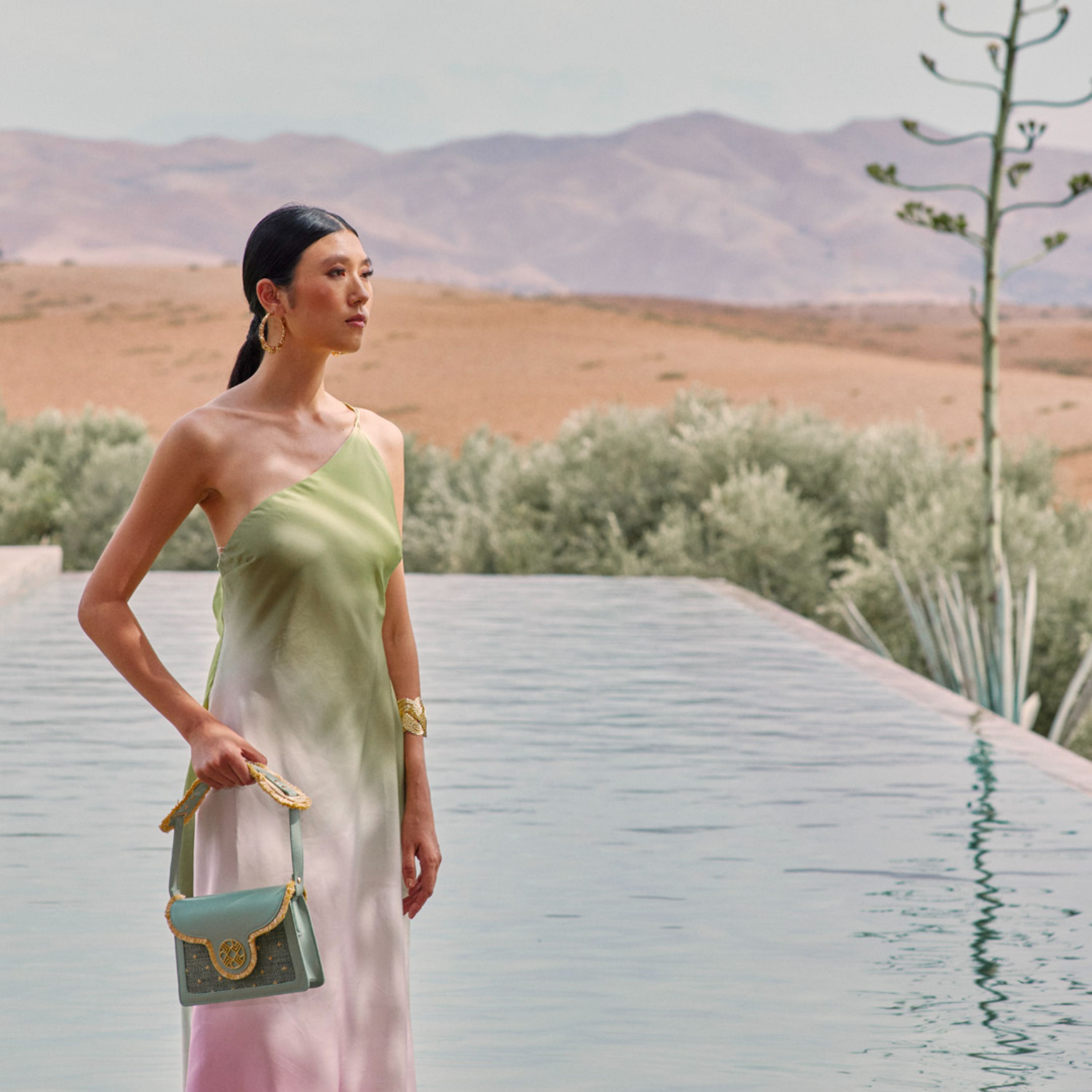 LINA - Embroidered Clutch