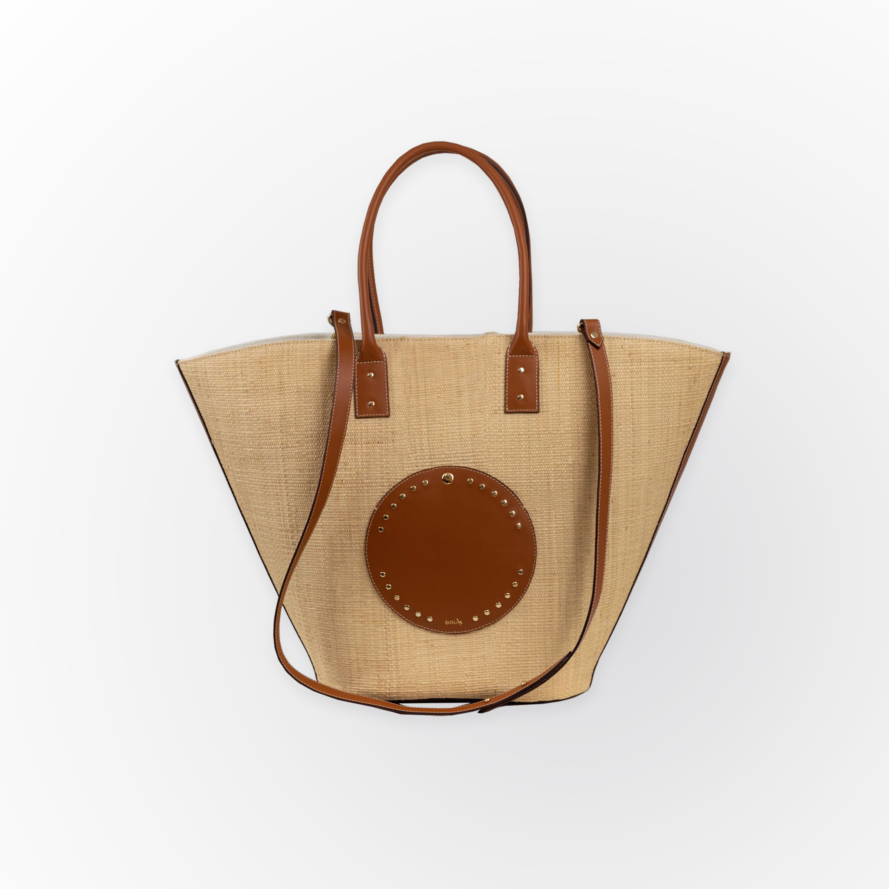 LAMIA - Raffia Basket Bag | Tan